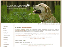 Tablet Screenshot of golden-martha.cz